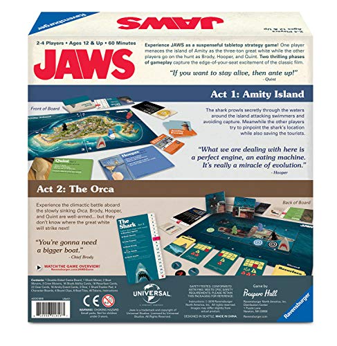 Ravensburger Jaws Immersive Strategy Board Games for Adults & Kids Age 12 Years Up - 2 to 4 Players