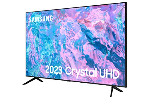 Samsung 43 Inch CU7100 UHD HDR Smart TV (2023) - 4K Crystal Processor, Adaptive Sound Audio, PurColour, Built In Gaming TV Hub, Streaming & Video Call Apps And Image Contrast Enhancer