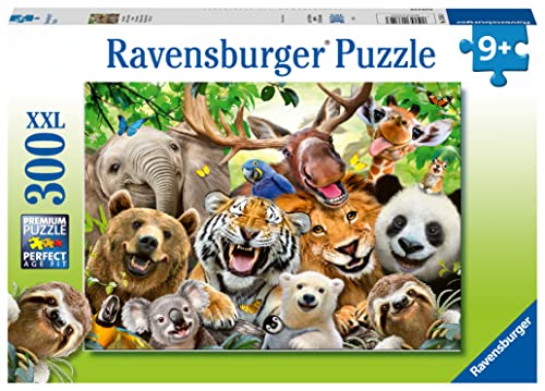 Ravensburger Exotic Animals Selfie 300 Piece Jigsaw Puzzle for Adults and Children Age 9 Years Up
