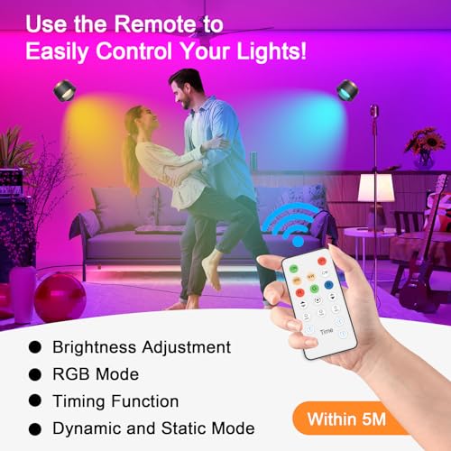 Speclux Battery Wall Lights, Battery Wall Lights Indoor Wall Mounted Lamp with Remote, 3 Color Temperatures & 13 RGB & Dimmable Magnetic 360° Free Rotation Rechargeable Sconces Wall Lighting