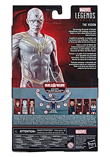 Marvel Avengers Hasbro Legends Series Avengers 15-cm Action Figure Toy Vision, Premium Design And 2 Accessories, For Ages 4 And Up multicolor