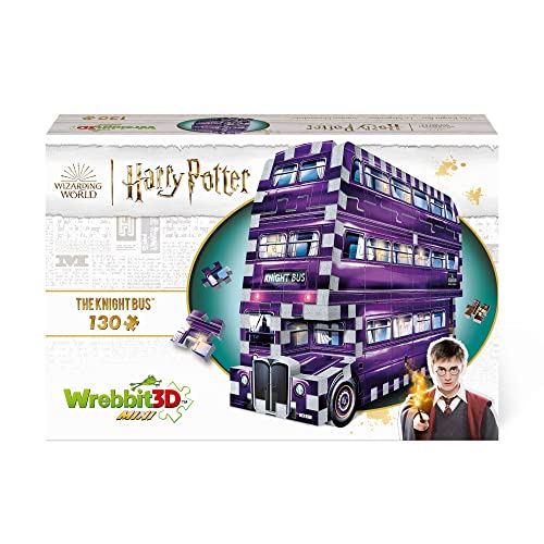 Wrebbit3D | Harry Potter: Mini Knight Bus (130pc) | 3D Puzzle | Ages 12+