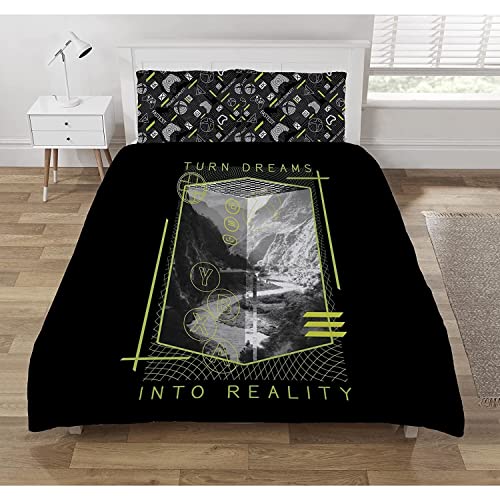 Microsoft Xbox “Reality Design” Duvet Cover & Pillowcase Set - Single Or Double (Single)