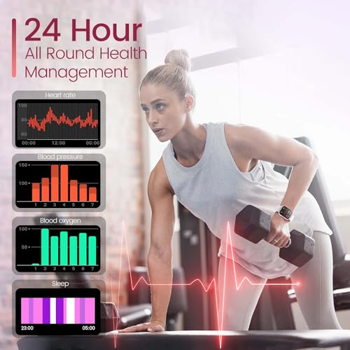 Smartwatch Fitness Watch with Bluetooth Call: 1.83”Smart Watch for Women Men with Heart Rate Oxygen Blood Pressure Sleep Tracker 123 Sports Step Counter Waterproof Activity Trackers for Android iOS