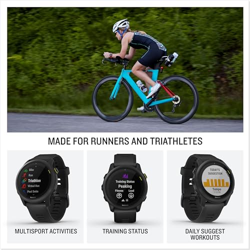 Garmin Forerunner 745 GPS Running and Triathlon Smartwatch, with multisport profile and advanced training features, Neo Tropic Band