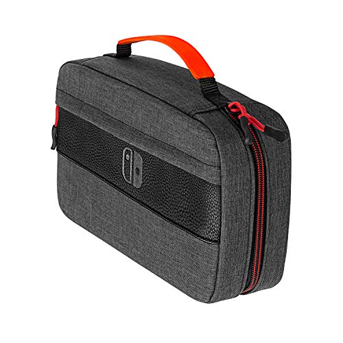 PDP Gaming Officially Licensed Switch Commuter Case - Elite edition - Semi-Hardshell Protection - Protective PU Leather - Holds 14 Games - Works with Switch OLED and Lite - Fine for Travel