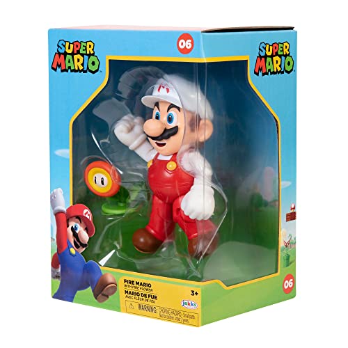 JAKKS PACIFIC HK LTD FIGURINE COL. MARIO FIRE 10CM