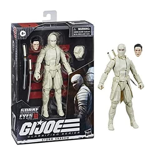 Hasbro G.I. Joe Classified Series 6-Inch Storm Shadow and Snake Eyes Action Figure Bundle (2 Items), (HSE8496)