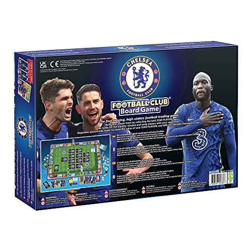 Official Chelsea Football Club Board Game By Football Billionaire | Family Board Games for Kids and Adults | Ages 6+| A Trading & Family Strategy Board Game for 2-6 Players as Seen on Dragon's Den