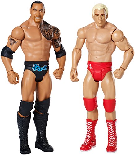 WWE Wrestling Toy - Wrestlemania 6 Inch Deluxe Action Figure 2 Pack - Rick Flair vs The Rock