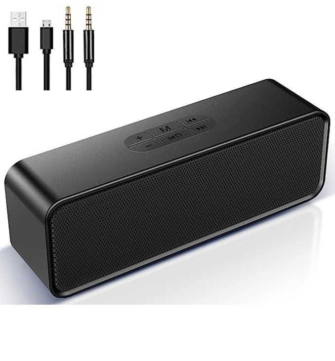 GREI Portable Wireless Speaker Small Bluetooth Speaker ,Bluetooth 5.0 Speaker with 3D Stereo HiFi Bass,1200mAh Battery,Support Bluetooth/U-Disk/AUX audio/TF card,suitable for family/party,travel,etc.