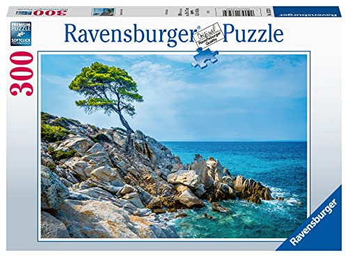 Ravensburger Aegean Retreat 300 Piece Jigsaw Puzzle for Adults & Kids Age 10 Years Up - Beach Puzzles [Amazon Exclusive]
