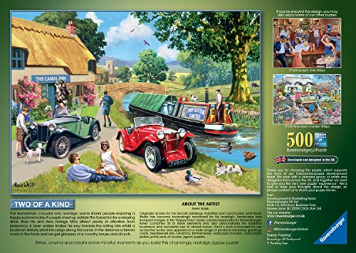 Ravensburger Two of a Kind 500 Piece Jigsaw Puzzles for Adults & Kids Age 10 Years Up - Nostalgic Puzzle