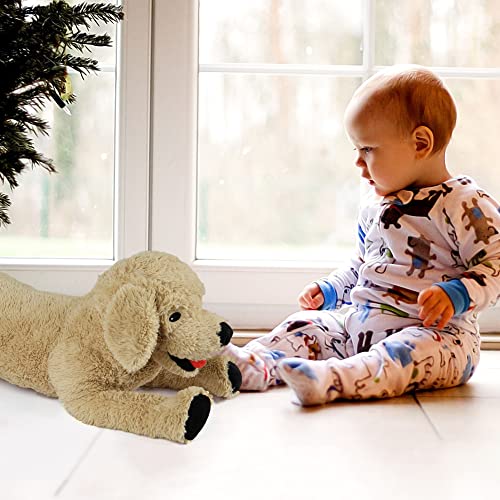 LotFancy Dog Stuffed Animals Plush 68 cm, Soft Cuddly Golden Retriever Plush Toys, Large Stuffed Dog, Puppy Dog Stuffed Animals, Gift for Kids Pets Girls, Christmas Toys