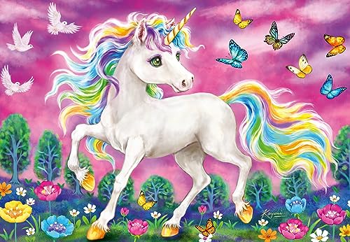 Ravensburger 5677 Unicorn & Pegasus Jigsaw Puzzles for Kids Age 3 Years Up-Toddler Toys-2x 24 Pieces