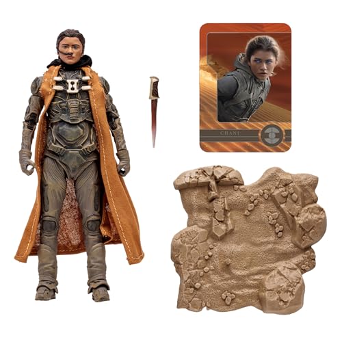 McFarlane Toys Dune: Part Two Chani 7-Inch Action Figure - Incredibly Detailed Fremen Warrior with Ultra Articulation, Crysknife, and Collectible Art Card