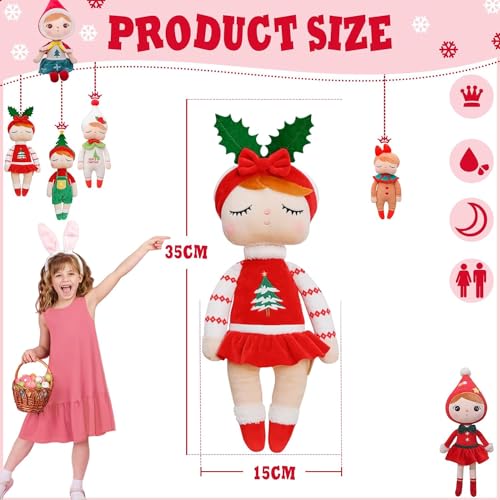 45cm Red Soft Christmas Elf Plush Doll,Big Christmas Elves Stuffed Dolls Toy for Boys and Girls,Christmas Tradition Accessories Plush Pillow Doll Shelf Baby Novelty Toys