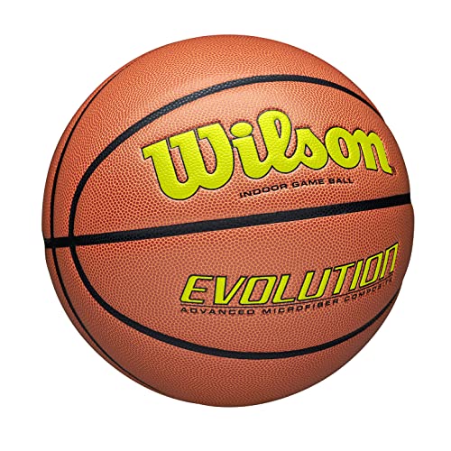 Wilson Basketball EVOLUTION 295 GAME BALL, Blended Leather, Indoor-Basketball