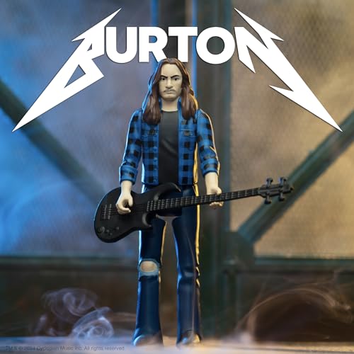 Super7 Cliff Burton Reaction Figures - Cliff Burton (Flannel Shirt) Action Figure