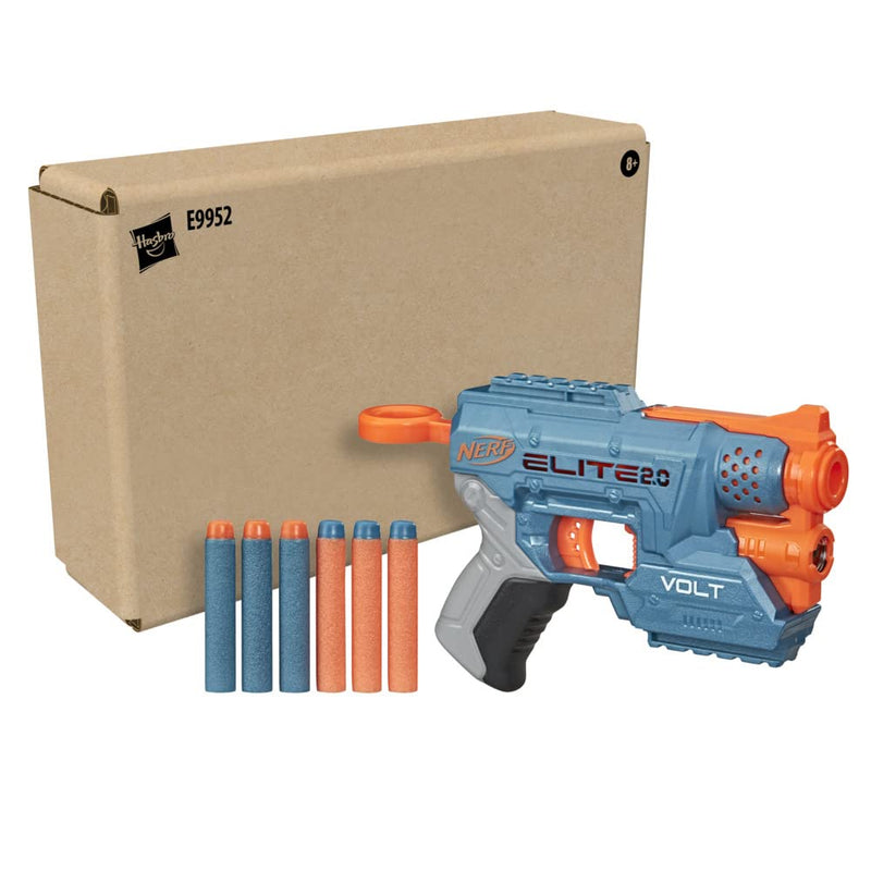 Nerf Elite 2.0 Volt SD-1 Blaster, 6 Nerf Elite Darts, Light Beam Targeting, Dart Storage, Tactical Rails