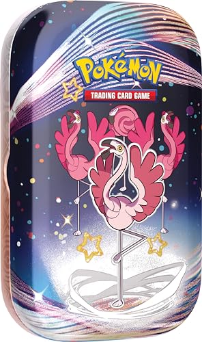 Pokémon TCG: Scarlet & Violet—Paldean Fates Mini Tin – Flamigo (2 Booster Packs, 1 Sticker & 1 Art Card)