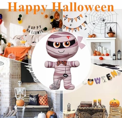 Aisszhao Halloween Stuffed Doll,30cm Mummy Monster Plush Pillow Doll Halloween Dolls Plush Doll,Scary Role Plushie Super Soft Cartoon Character Pillow,Stuffed Toys for Kids Birthday