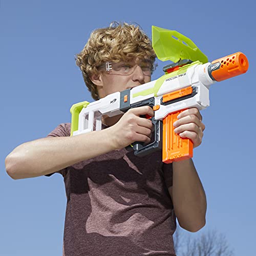 Nerf Modulus Recon MKIII Blaster, Removable Stock and Barrel Extension, Dart Shield, 12-Dart Clip, 12 Elite Darts, Outdoor Games and Toys for Boys and Girls (Amazon Exclusive)