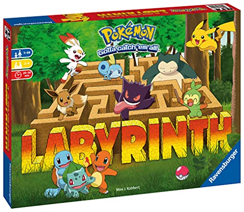Ravensburger Pokemon Labyrinth - Moving Maze Family Board Games for Kids Age 7 Years Up - 2 to 4 Players