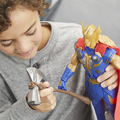 Marvel Studios' Thor: Love and Thunder Stormbreaker Strike Thor Electronic Figure 30 cm Children 4 Years and Up