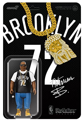 Super 7 Reaction Figure - Wave 2 - Notorious Biggie Brooklyn Jersey (RE-NBIGW01-BBJ-02)