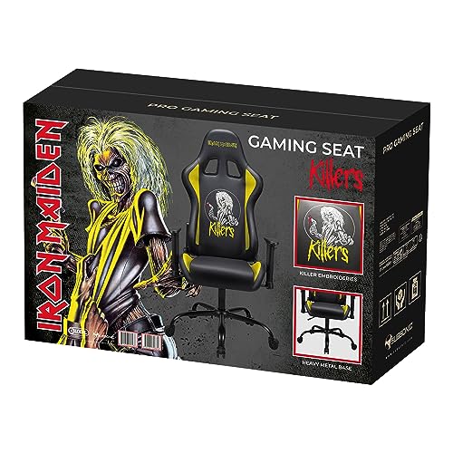 Iron Maiden - Official Ergonomic Gamer Chair Adjustable Back and Armrests - Officially licensed adult gaming chair