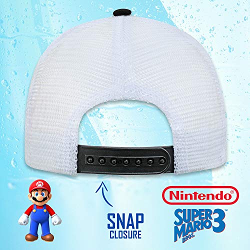 Nintendo Boys Super Mario Baseball Cap - Age 4-7 Black, Black, Boys