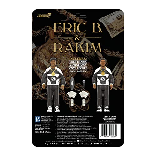 SUPER7 Eric B. & Rakim Paid in Full 2-Pack - 3.75 in Scale Reaction Figure 2-Pack