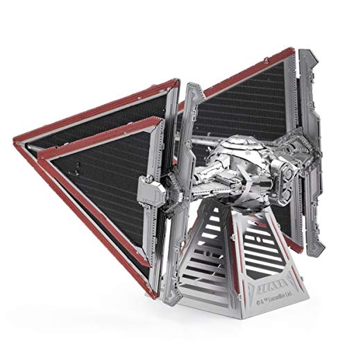 Fascinations Metal Earth Star Wars Rise of Skywalker Sith Tie Fighter 3D Metal Model Kit Bundle with Tweezers