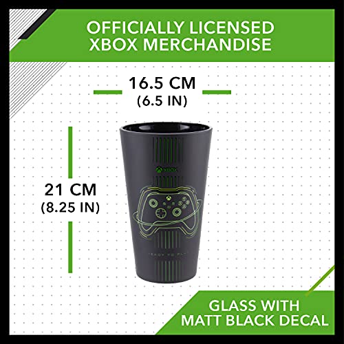 Paladone PP8304XB XBOX Drinking Glass | Officially Licensed Gaming Merchandise, Multicolored