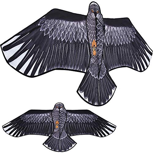 Large Eagle Bird Kite for Children & Adults - Huge Wingspan and Lifelike Design - Easy to Assemble & Fly - Superb Outdoor Toy - Makes a Great Gift or Stocking Filler