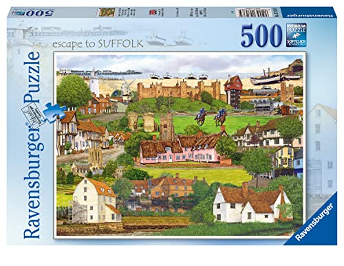 Ravensburger Escape to Suffolk 500 Piece Jigsaw Puzzle for Adults & Kids Age 10 Years Up - England, UK