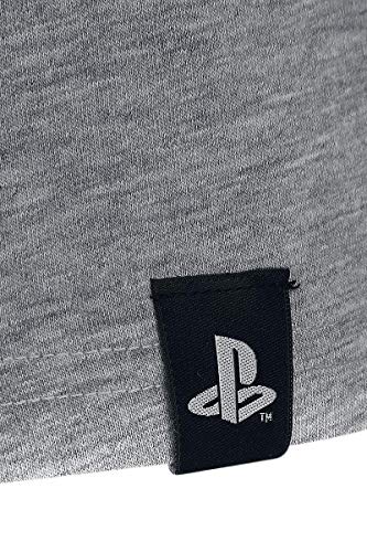 PlayStation Controller Buttons T-Shirt Mottled Grey L