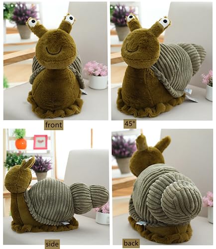 NatureMan Cute Snail Plush Toy Dolls, Soft Snail Stuffed Animals Gifts for Kids (28cm)