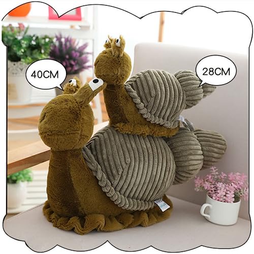 NatureMan Cute Snail Plush Toy Dolls, Soft Snail Stuffed Animals Gifts for Kids (28cm)