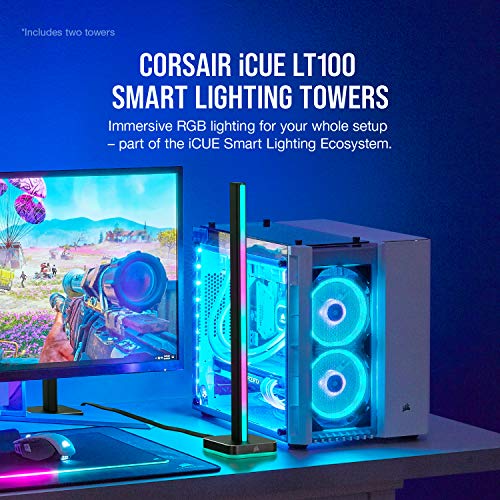 Corsair Icue LS100 Smart Lighting Strip Starter Kit (2 Türme), UK-Stecker