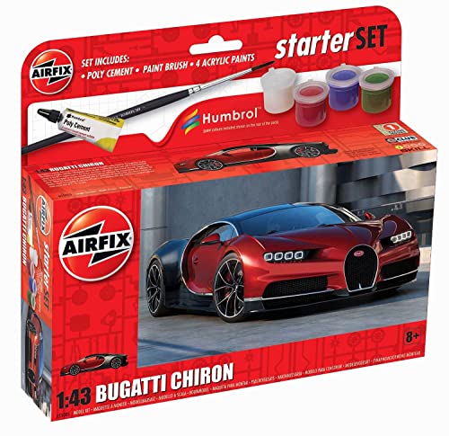 Airfix A55005 Starter Sets-Bugatti Chiron, Various