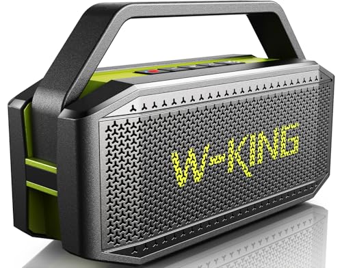 W-KING Bluetooth Speaker, 60W Loud Portable Wireless Bluetooth Speaker IPX6 Waterproof, Rich Bass, 40H Playtime, Outdoor Powerful Stereo Speaker with Power Bank Function, V 5.0, TF Card, NFC, AUX, EQ