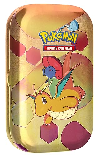 Pokémon TCG: Scarlet & Violet—151 Mini Tin – Dragonite (2 Booster Packs, 1 Coin & 1 Art Card)