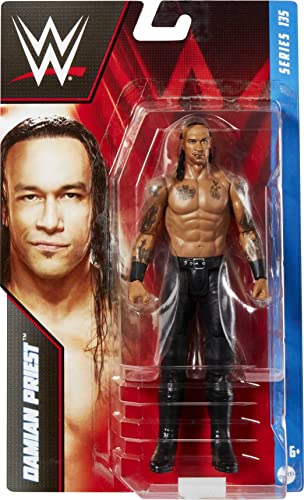 Mattel WWE Damian Priest Basic Action Figure, 10 Points of Articulation & Life-Like Detail, 6-Inch Collectible