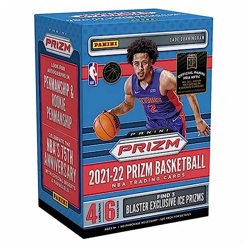 Panini 2021/22 Prizm Basketball Factory Sealed Blaster Box - 6 Packs - 24 Total Trading Cards
