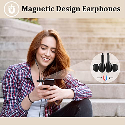 Guguearth Lightning Headphones for iPhone, MFi Certified Headphones for iPhone 11 In-Ear Noise Isolating Magnetic Earbuds with Microphone Controller Earphones for iPhone 14/13/12/11 Pro Max X XS XR 8P