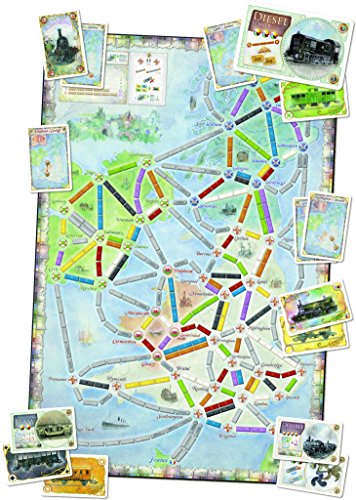 Days of Wonder | Ticket to Ride United Kingdom Board Game EXPANSION | Board Game for Adults and Family | Train Game | Ages 8+ | For 2 to 5 players | Average Playtime 30-60 Minutes