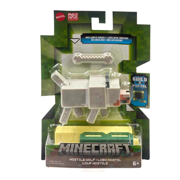 Minecraft 3.25'' Figures - Hostile Wolf Build A Portal