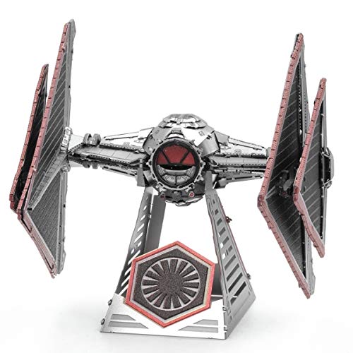 Fascinations Metal Earth Star Wars Rise of Skywalker Sith Tie Fighter 3D Metal Model Kit Bundle with Tweezers